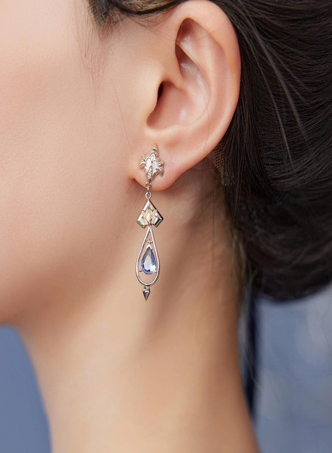 HOYOVERSE GENSHIN IMPACT Furina Impression Series - Ribbon & Pearl Chain Clip-On Earrings - Image 5